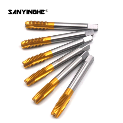 Titanium Coated Spiral Point Tap Tip Tap M3 M4 M5 M6 M8 Stainless Steel